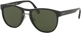 prada 1ab1i0|Prada PR09US 1AB1I0 Black PR09US Pilot Sunglasses Size .